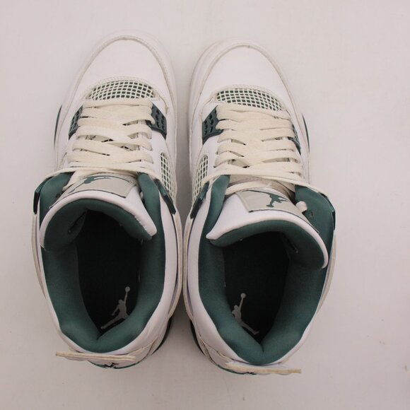 Nike Air Jordan 4 Retro Men's 10 Oxidized Green White Casual Sneakers FQ8138-103 - Picture 9 of 10